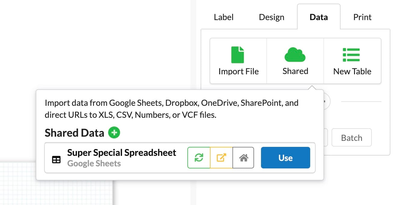 label live ready to use