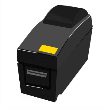 Vector graphics drawn printer