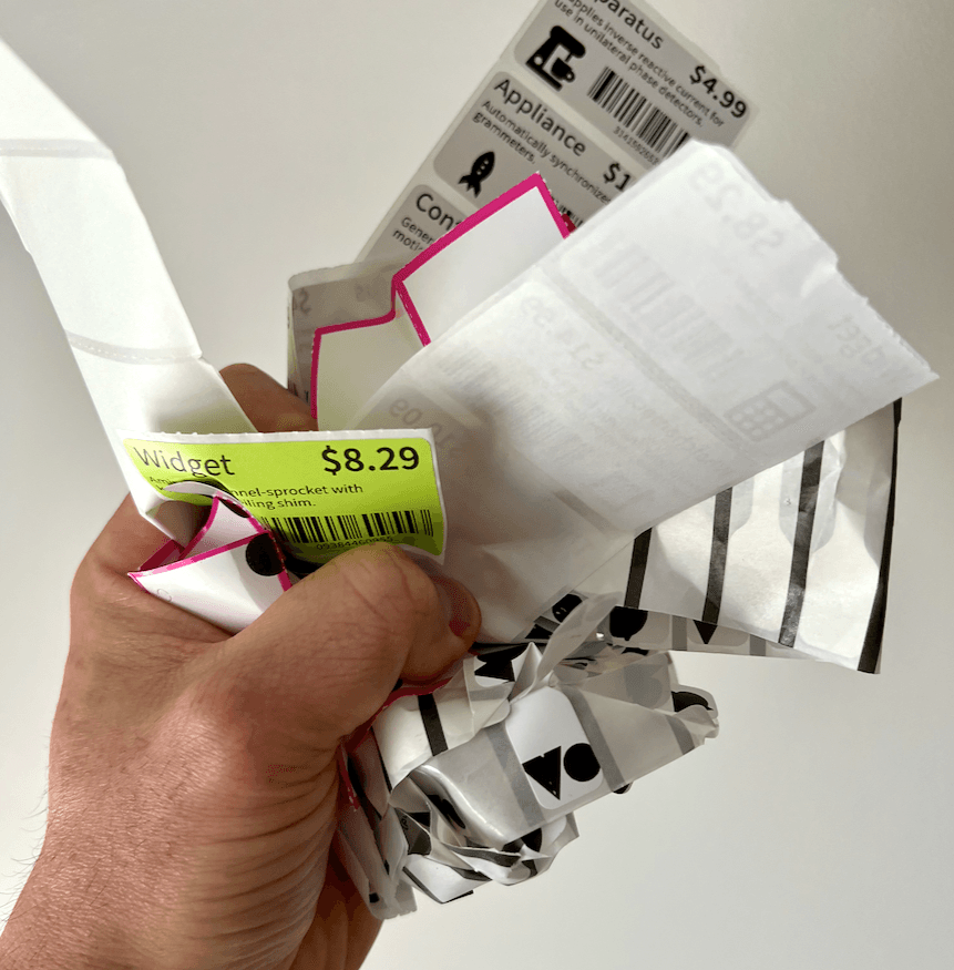 When a printer "knows" the length of the label we can say that the