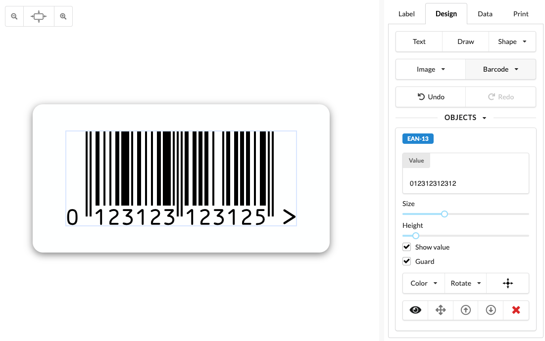 Generate GTIN-14 logistic compatible ITF-14 barcodes and EAN and UPC for point of sale.
