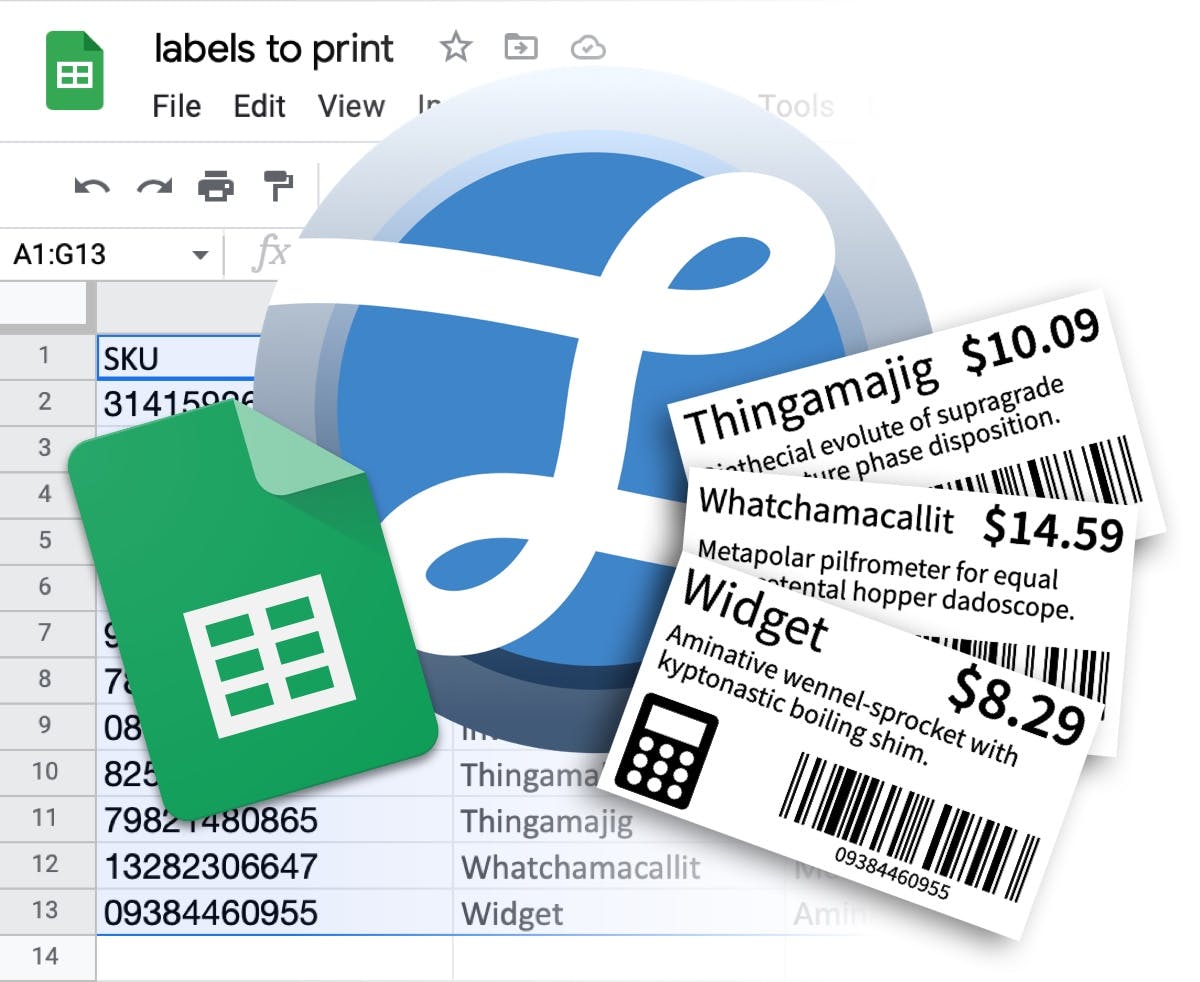 Print Labels from Google Sheets Teaser Image