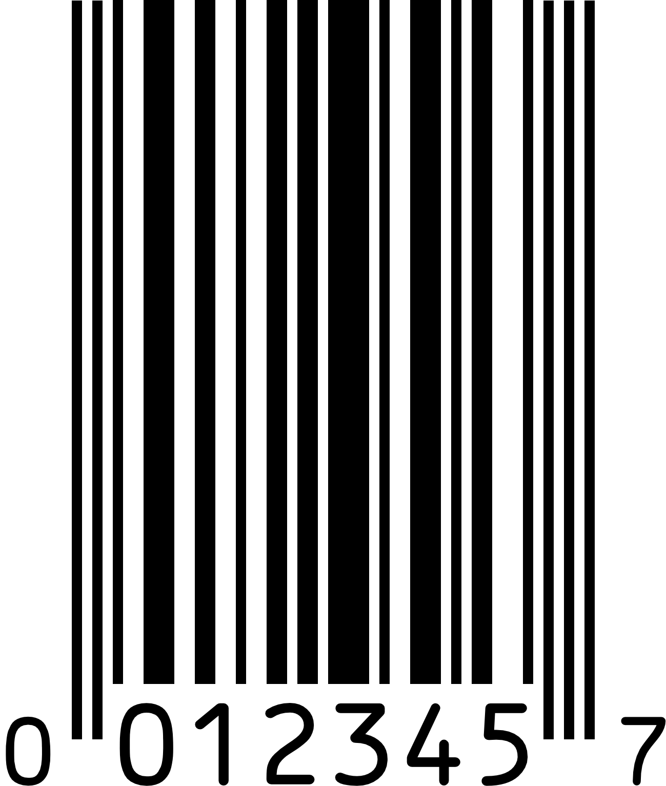 Example UPC-E Barcode