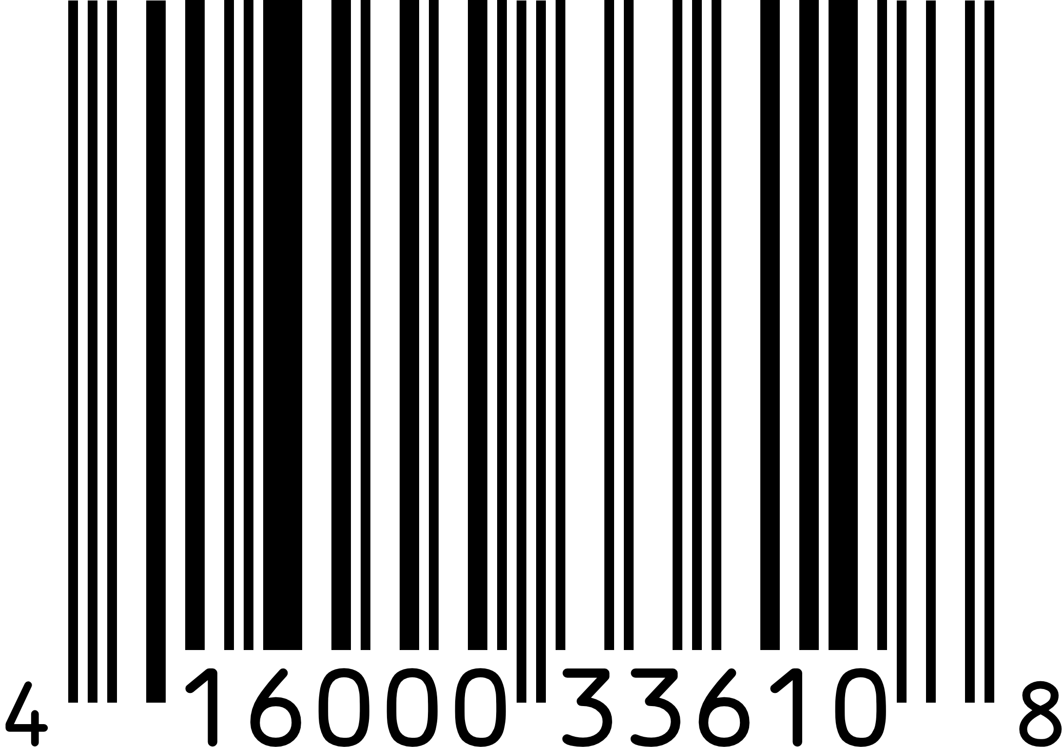 Example UPC-A Composite Barcode