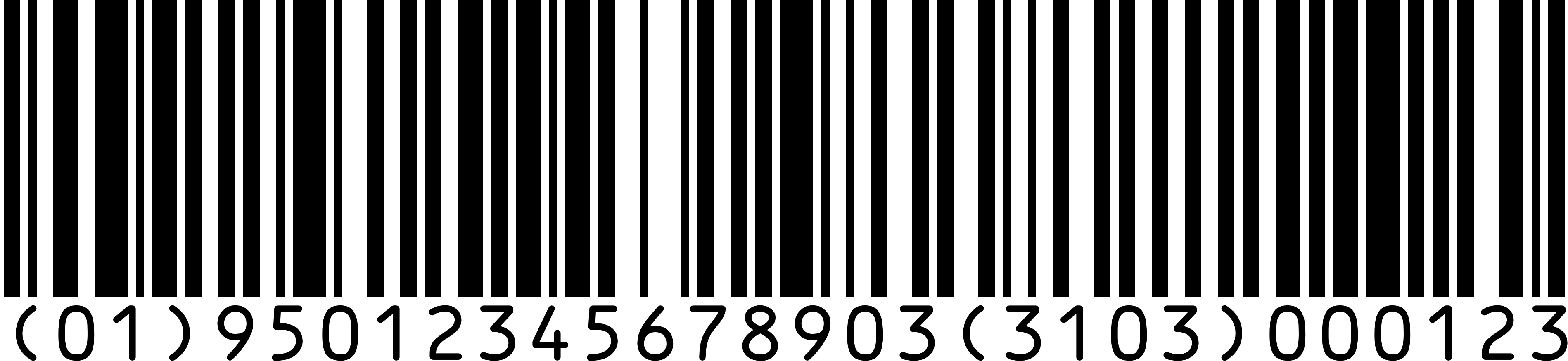 Example of GS1-128 Barcode