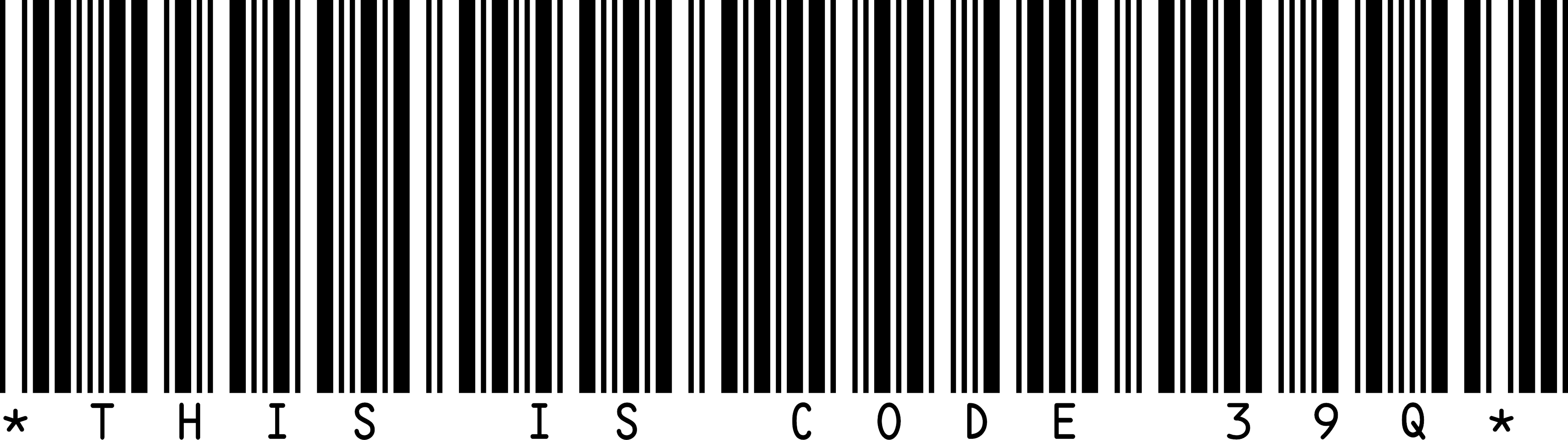 Example of Code39 Barcode