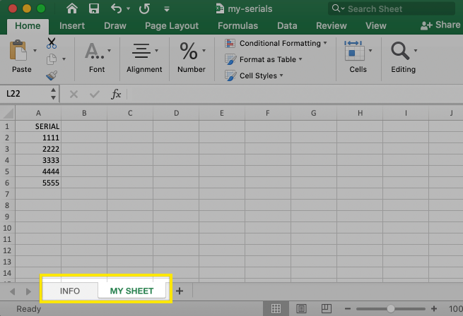 How do I select a different Excel workbook?